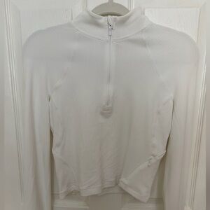 Lululemon Women's White Half-Zip Top
